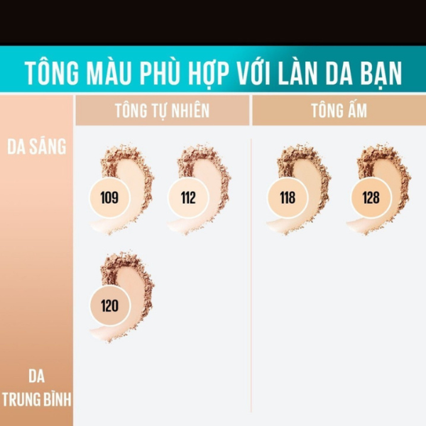 Phấn Phủ Maybelline Mịn Nhẹ Kiềm Dầu Chống Nắng SPF32 PA+++ Maybelline New York Fit Me Compact 6
