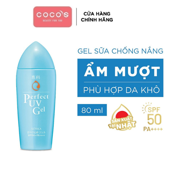 Kem Chống Nắng Senka Perfect UV Dạng Sua 4 145 OML & Gel 80ML & Essence 50G