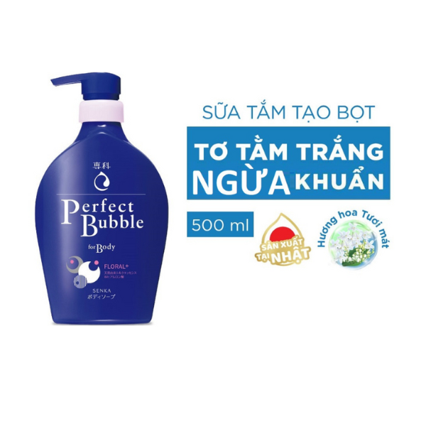 Sữa Tắm Hương Hoa Dưỡng Ẩm Ngăn Ngừa Mụn Lưng SENKA 500ml