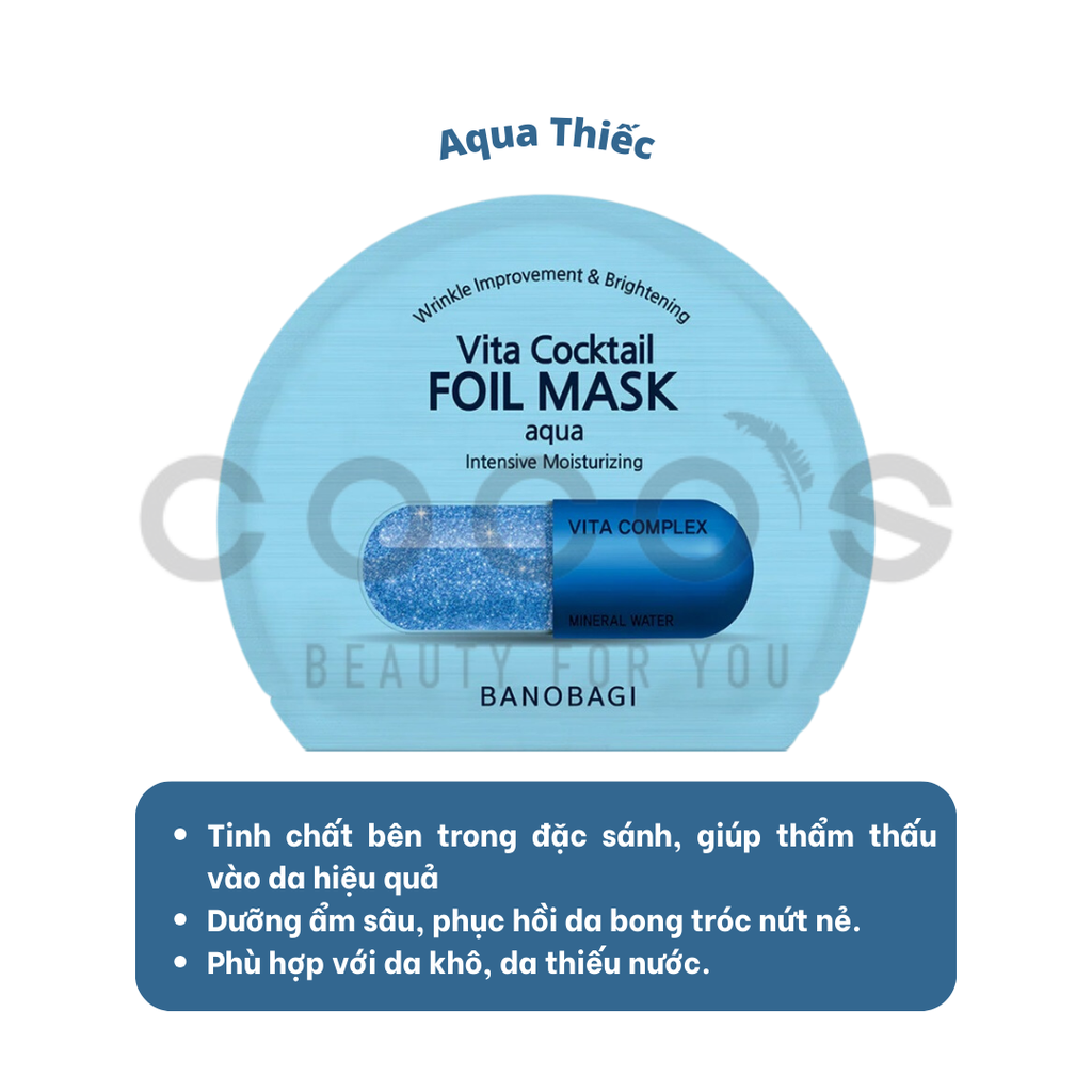 Combo 10 mặt nạ Banobagi Cung Cấp Vitamin Cho Da Banobagi Vita Genic Jelly Mask (30ml x 10)