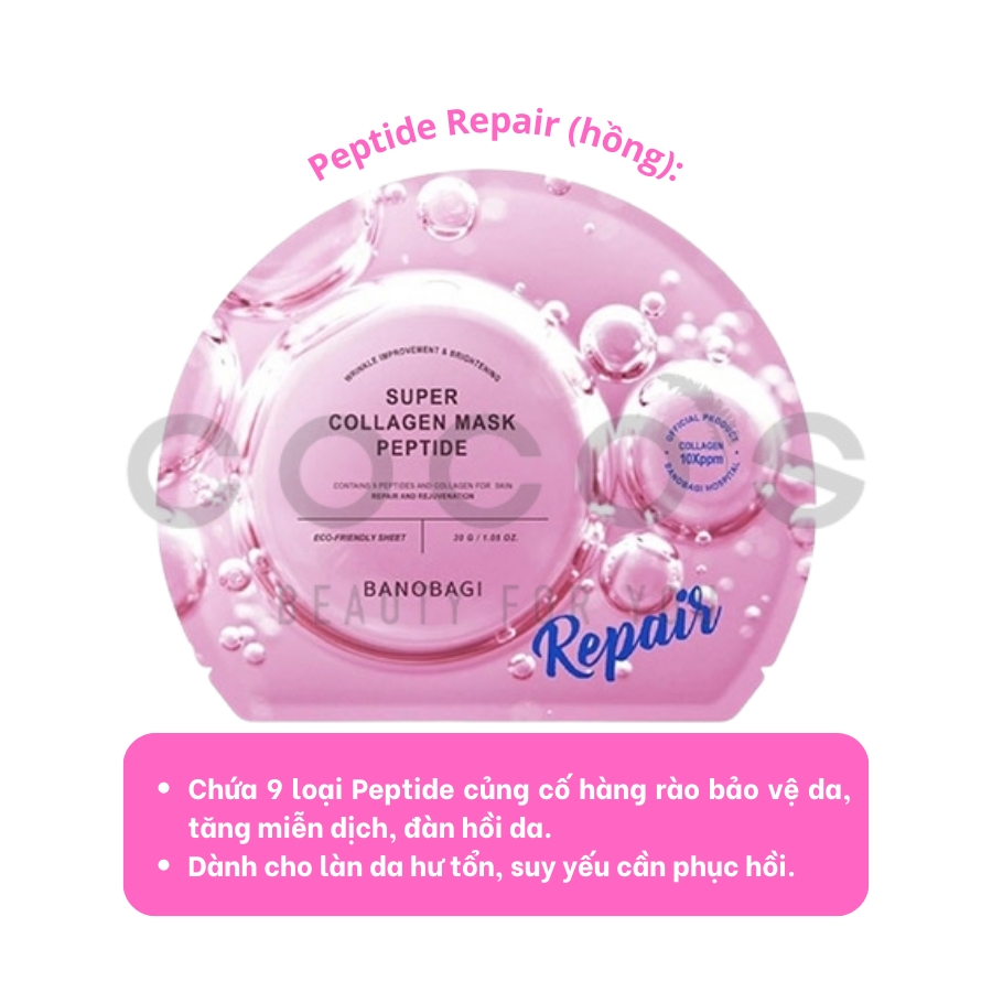 Combo 10 mặt nạ Banobagi Cung Cấp Vitamin Cho Da Banobagi Vita Genic Jelly Mask (30ml x 10)