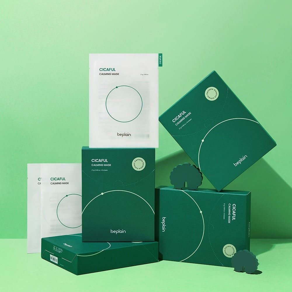Mặt Nạ Dưỡng Da Beplain Cicaful Calming Mask Với Chiết Xuất Từ Tinh Chất Cica