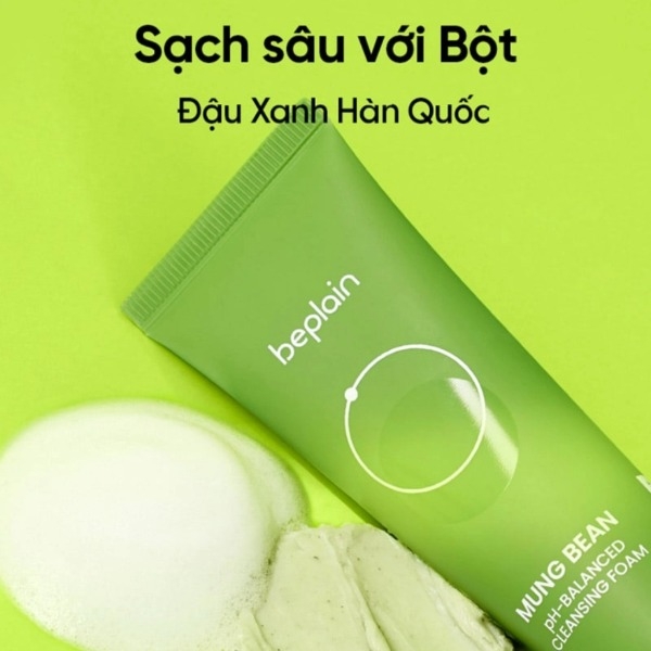 Sữa Rửa Mặt Beplain Mung Bean pH-Balanced Cleansing Foam 80ml/160ml