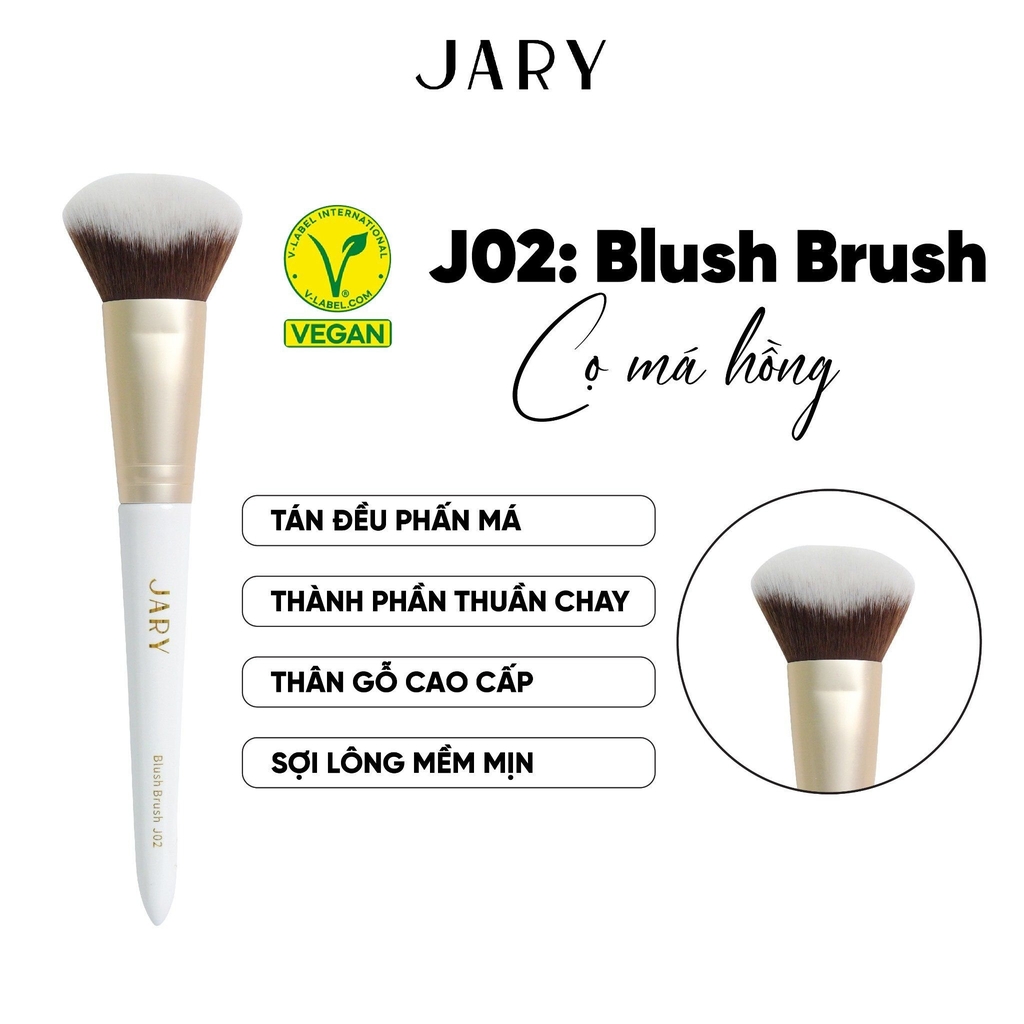 Cọ Trang Điểm Cao Cấp Thuần Chay Jary Makeup Brush Bộ 12 Cây