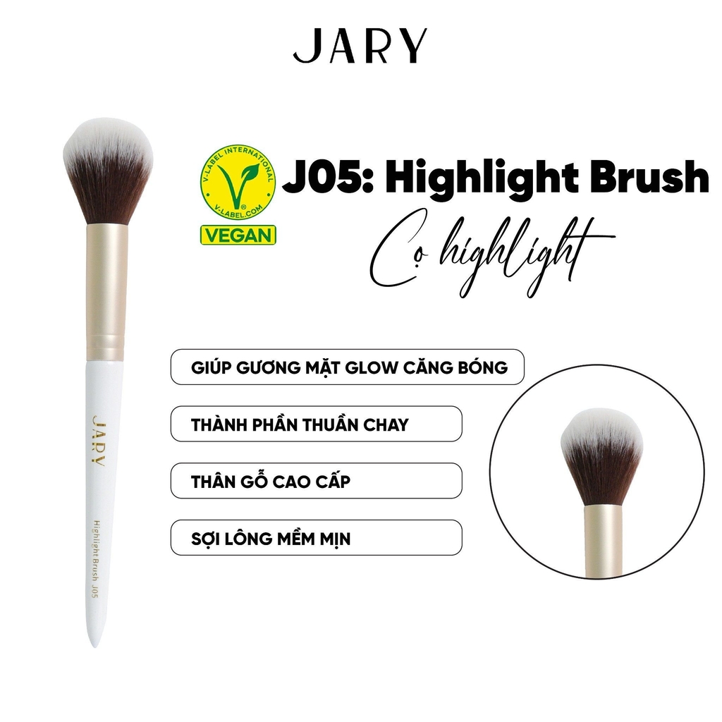 Cọ Trang Điểm Cao Cấp Thuần Chay Jary Makeup Brush Bộ 12 Cây