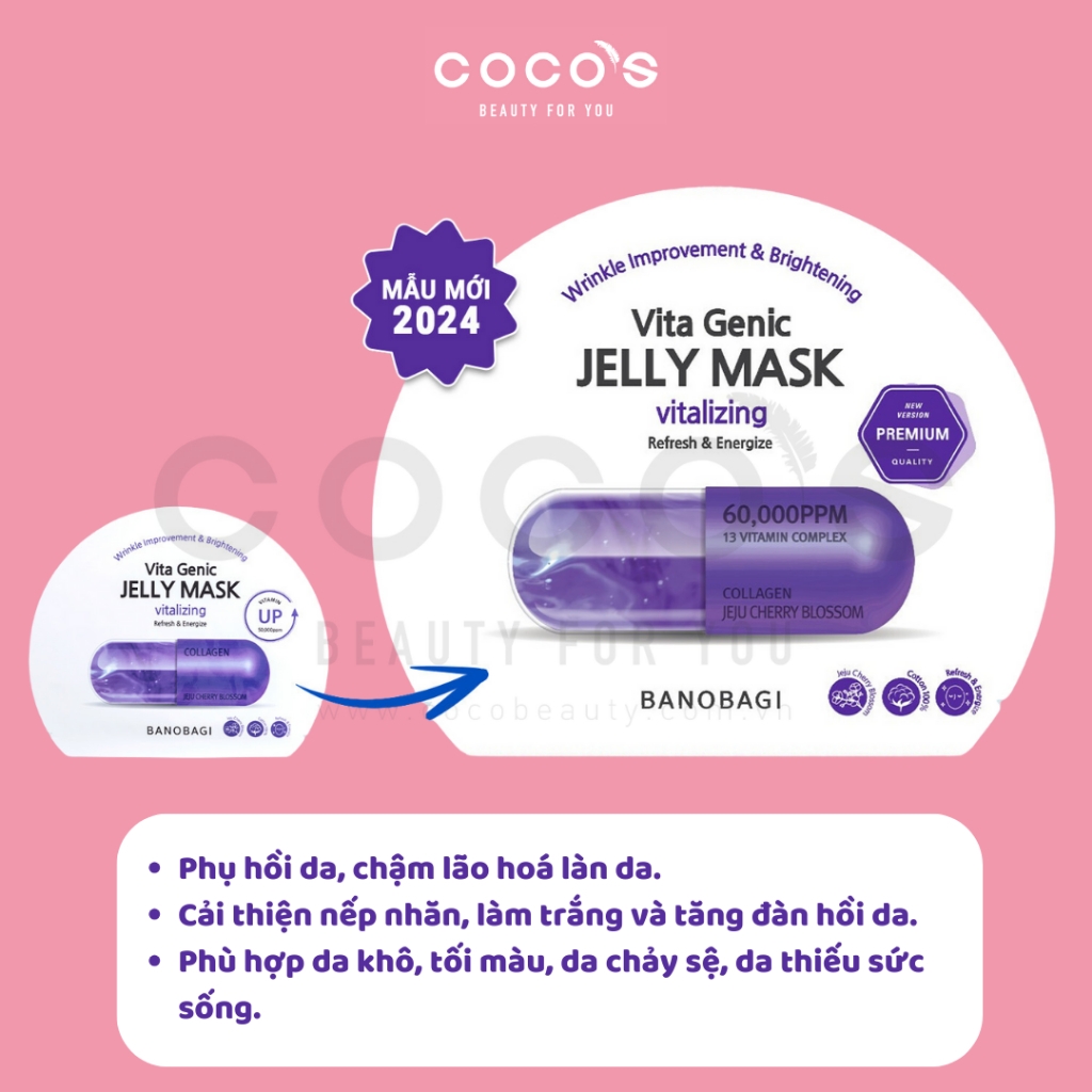 Mặt Nạ Dưỡng Da Banobagi Vita Genic Jelly Mask 30ml
