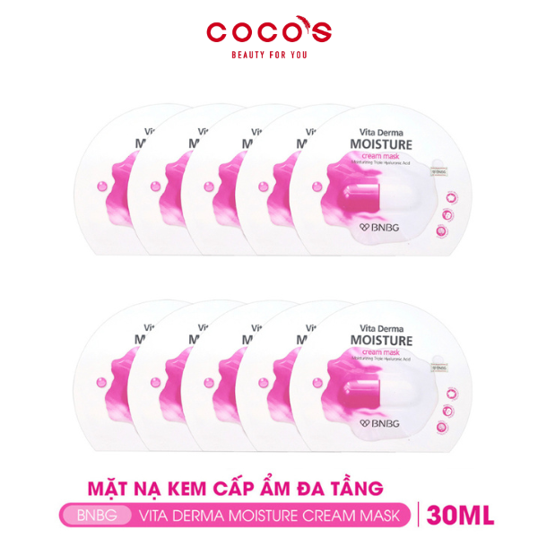 Combo 10 Mặt nạ giấy BNBG Vita Genic Jelly Mask (30ml x10)