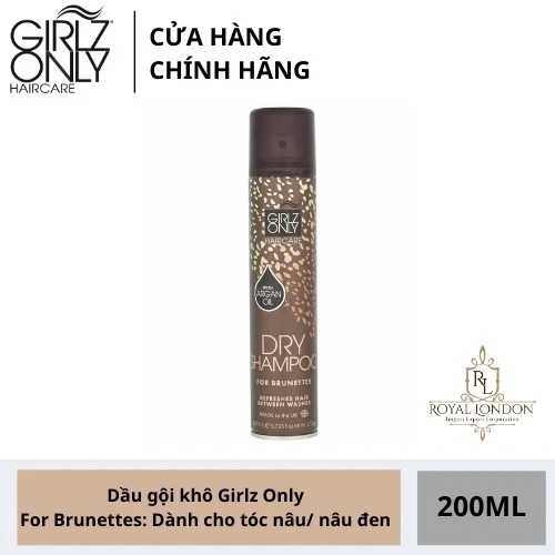 Dầu Gội Khô Girlz Only Dry Shampoo 200ml