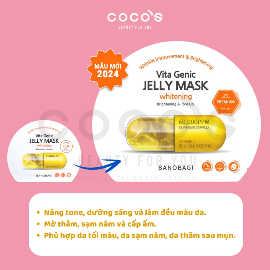 Mặt Nạ Dưỡng Da Banobagi Vita Genic Jelly Mask 30ml