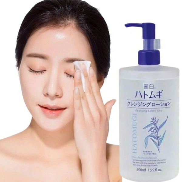 Nước Tẩy Trang Ý Dĩ Reihaku Hatomugi Sạch Sâu Lỗ Chân Lông, Dưỡng Ẩm Và Làm Sáng Da Nhật Bản 500ml