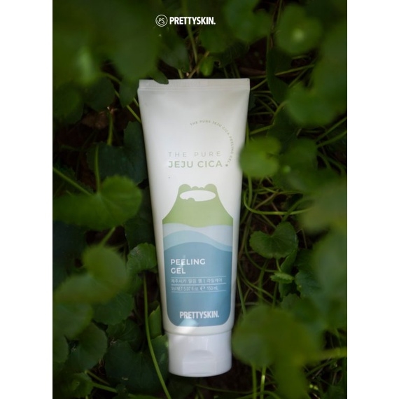 Gel Tẩy Tế Bào Chết PrettySkin The Pure Jeju Cica Peeling Làm Sáng Da Giảm Mụn Đầu Đen 150ml