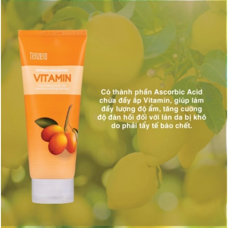Gel Tẩy Tế Bào Chết Tenzero Refresh Peeling Gel Loại Bỏ Bụi Bẩn Và Tế Bào Chết Trên Da 180ml