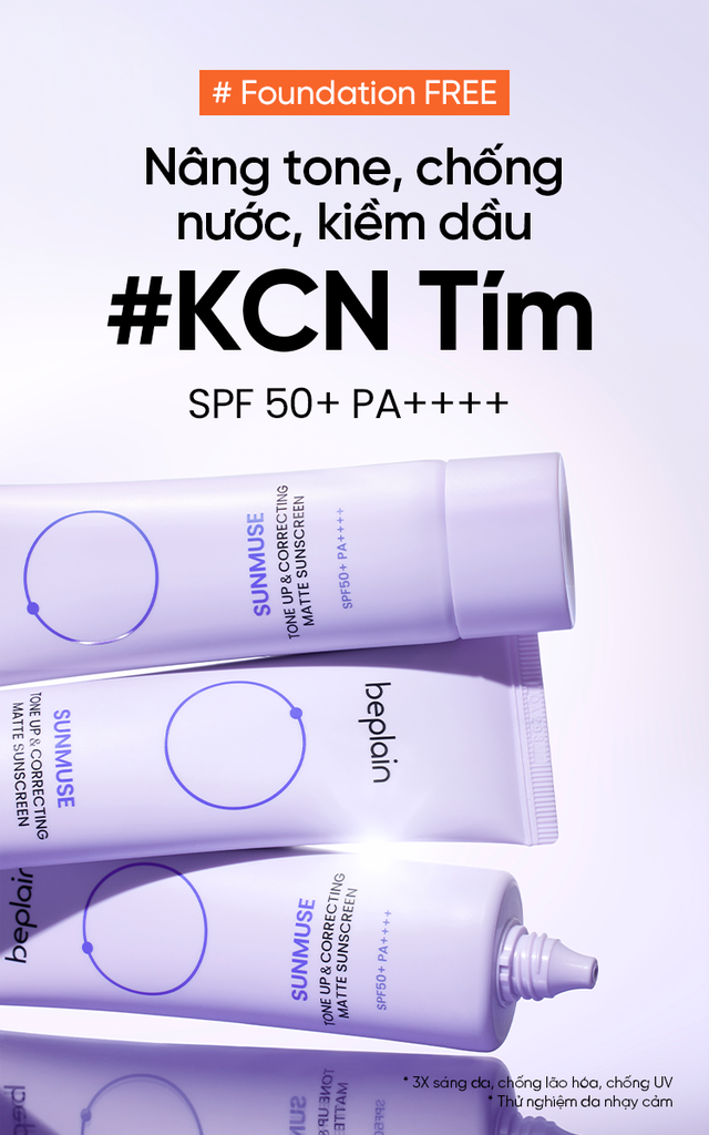 Kem Chống Nắng Beplain Sunmuse Tone Up & Correcting Matte Sunscreen SPF50+ PA++++ Nâng Tông, Kiềm Dầu Mịn Lì 50ml