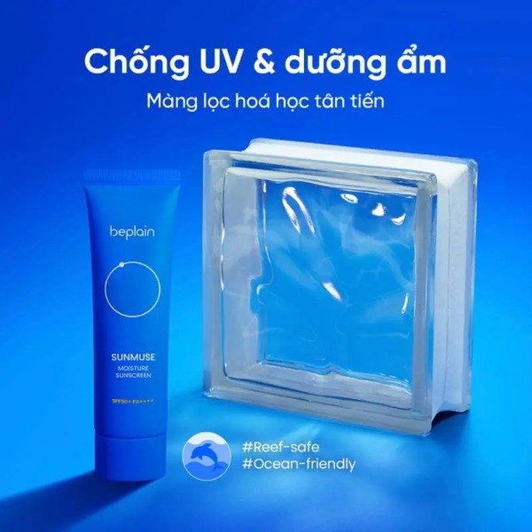 Kem Chống Nắng Hóa Học Phổ Rộng Beplain Sunmuse Moisture Sunscreen SPF50+ PA++++ 50ml