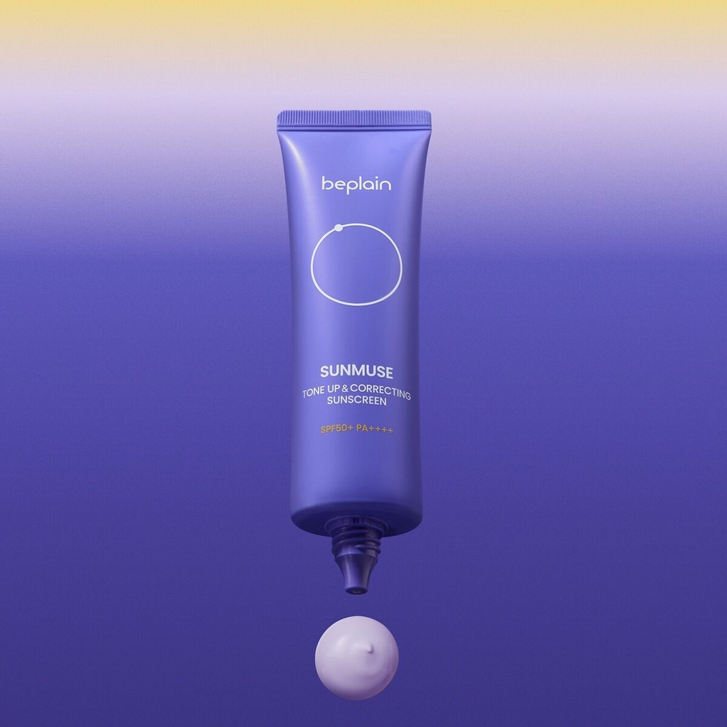 Kem Chống Nắng Beplain Sunmuse Tone Up & Correting Matte Nâng Tông, Cấp Ẩm Căng Bóng 50ml
