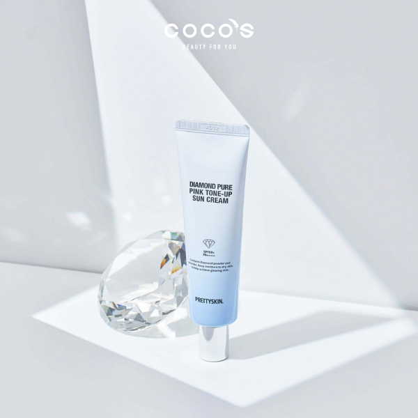 Kem Chống Nắng Prettyskin Diamond Pure Pink Tone-Up Sun Cream 50ml