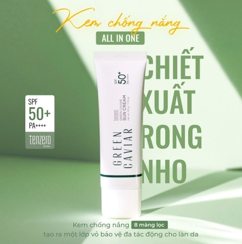 Kem Chống Nắng Tenzero Creen Caviar Sun Cream 50g SPF50+ PA++++ 50g