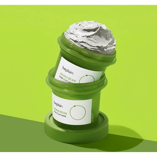 Mặt Nạ Beplain Mung Bean Pore Clay Mask Đất Sét Từ Đậu Xanh Hỗ Trợ Sạch Sâu 120ml