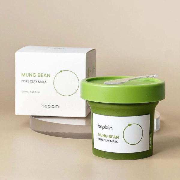 Mặt Nạ Beplain Mung Bean Pore Clay Mask Đất Sét Từ Đậu Xanh Hỗ Trợ Sạch Sâu 120ml