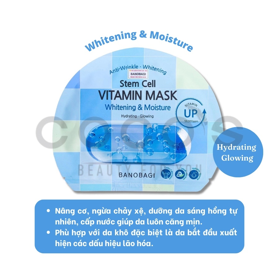 Combo 10 mặt nạ Banobagi Cung Cấp Vitamin Cho Da Banobagi Vita Genic Jelly Mask (30ml x 10)