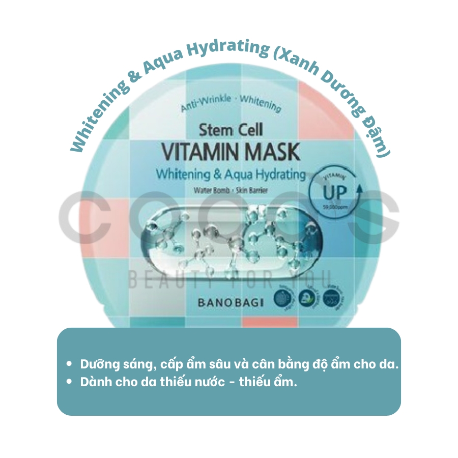 Combo 10 mặt nạ Banobagi Cung Cấp Vitamin Cho Da Banobagi Vita Genic Jelly Mask (30ml x 10)