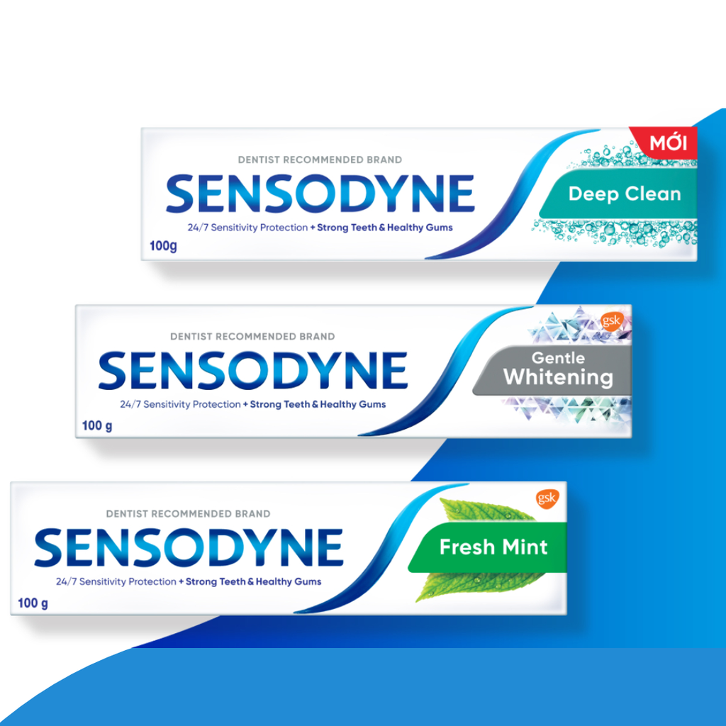 Kem Đánh Răng Sensodyne, Kem Đánh Răng The Mát, Bảo Vệ Răng Ê Buốt, Trắng Răng 100g