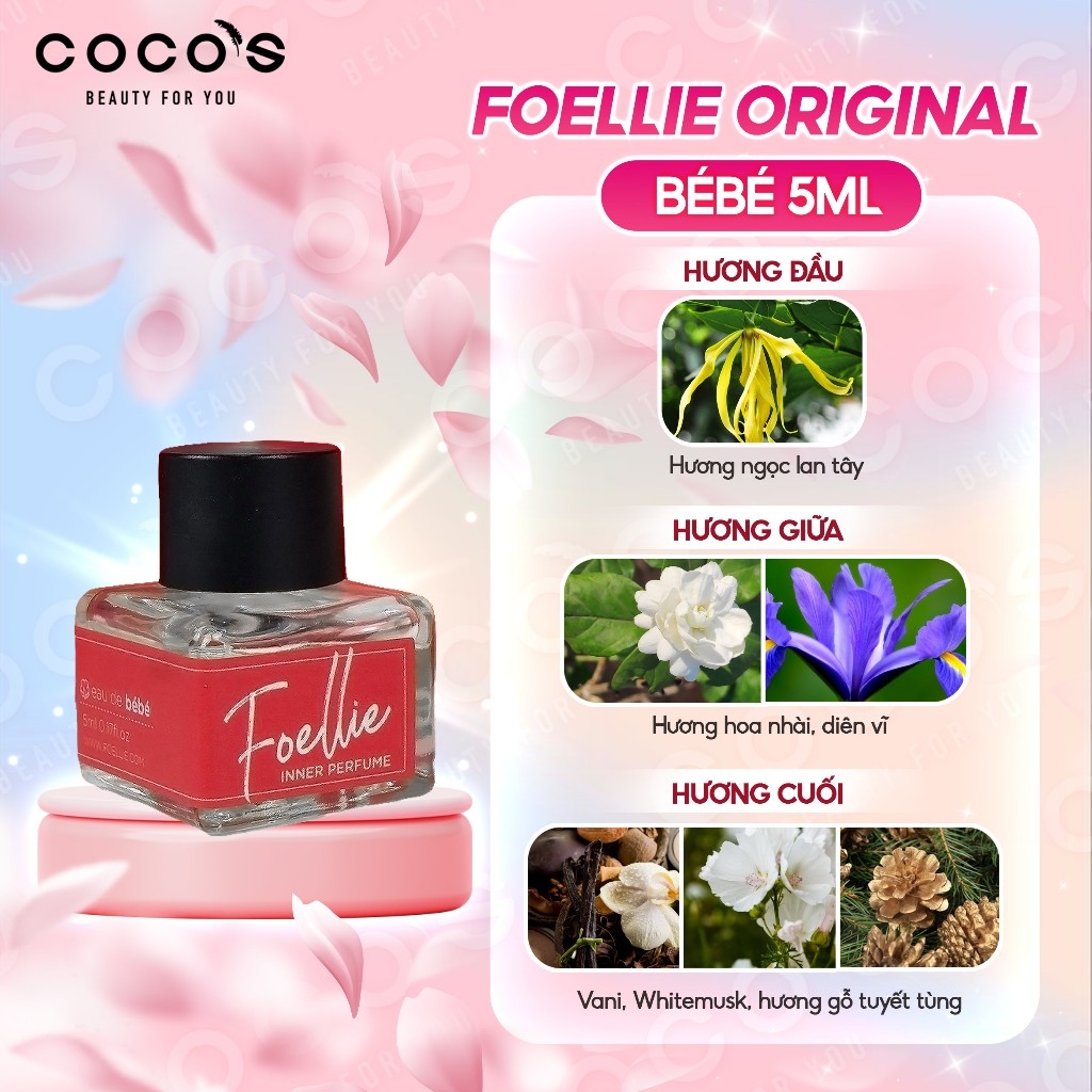 Nước Hoa Vùng Kín Foellie Eau De Innerb Perfume Cho Nữ (5ml/10ml)