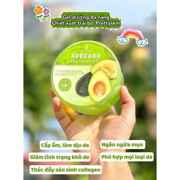 Gel Dưỡng Da Đa Năng Bơ Pretty Skin Soothing Gel 300ml