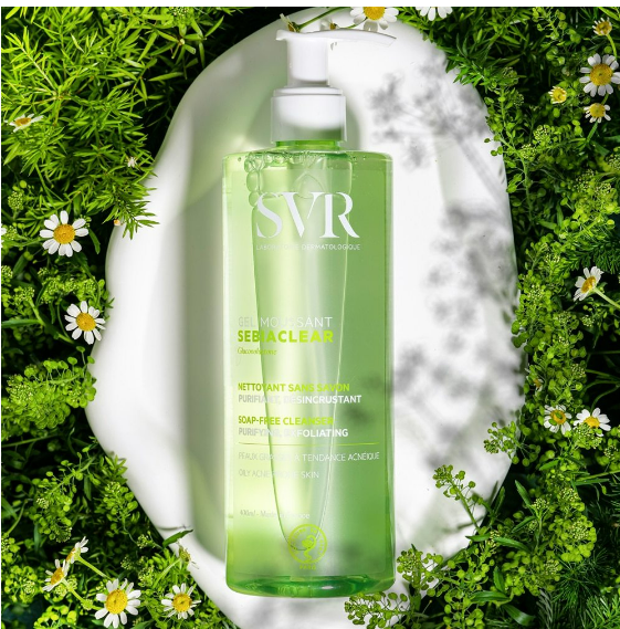 Sữa Rửa Mặt Dạng Gel SVR Sebiaclear Gel Moussant Không Chứa Xà Phòng Dành Cho Da Dầu 55ml/200ml/400ml