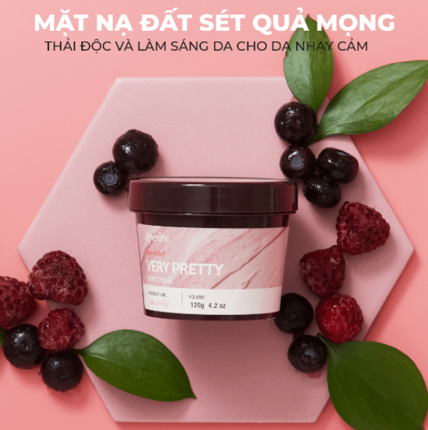 Mặt Nạ Đất Sét Aperire Spa Relief Pore Mask Sạch Sâu Dầu Nhờn, Thu Nhỏ Lỗ Chân Lông 120g