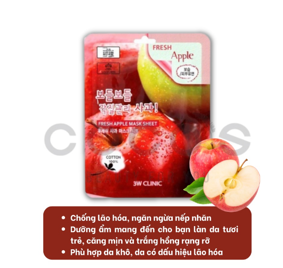 Mặt Nạ 3W CLinic, Mặt Na Dưỡng Ẩm, Dưỡng Da 23g