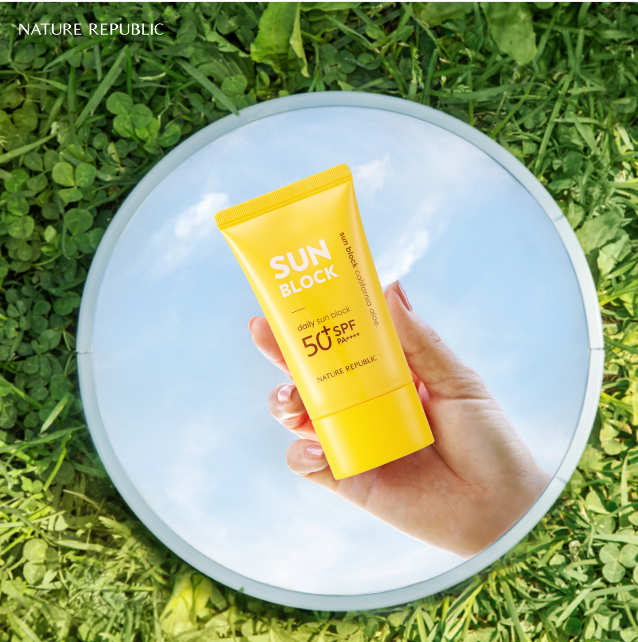 Kem Chống Nắng Nâng Tone Nature Republic California Aloe Daily Sun Block SPF50+PA+++ 57ml