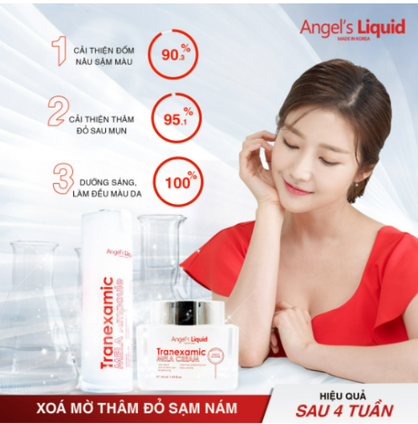 Kem Dưỡng Mờ Nám Chuyên Sâu Angel's Liquid Tranexamic Mela Cream 50ml
