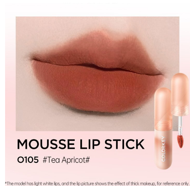 Son Môi Colorkey Mousse Lip Mud Matte, Son Môi Nhung, Son Môi Kem Bùn 2g