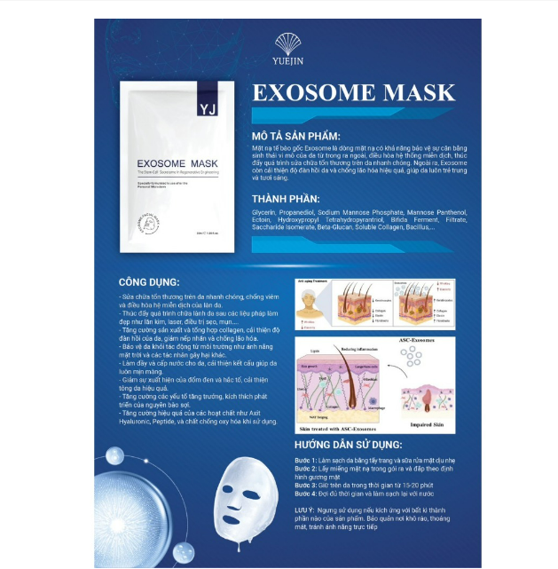 Combo 10 Mặt Nạ Yuejin Mask Mặt Nạ Phục Hồi, Mặt Nạ B5, Mặt Nạ Dưỡng Sáng, Mặt Nạ Cấp Ẩm 25ml