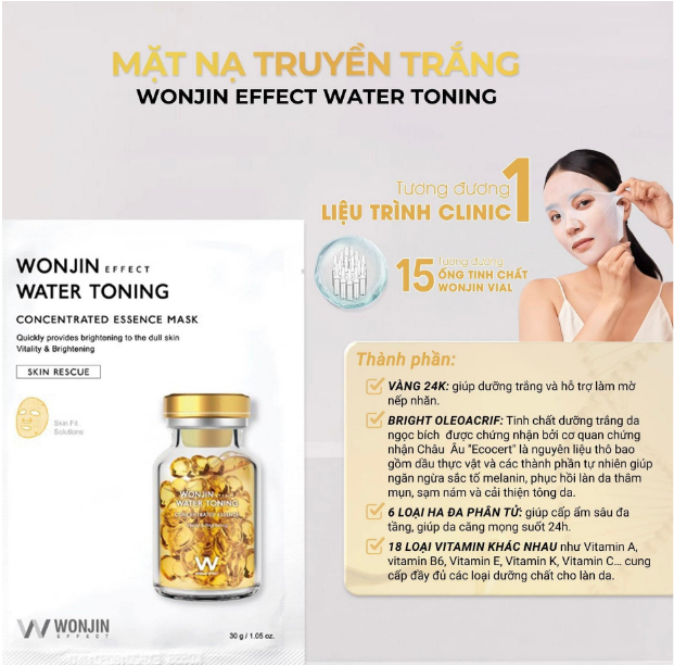 Mặt Nạ Wonjin Cấp Ẩm, Làm Dịu, Cung Cấp Collagen 27g/ 30g