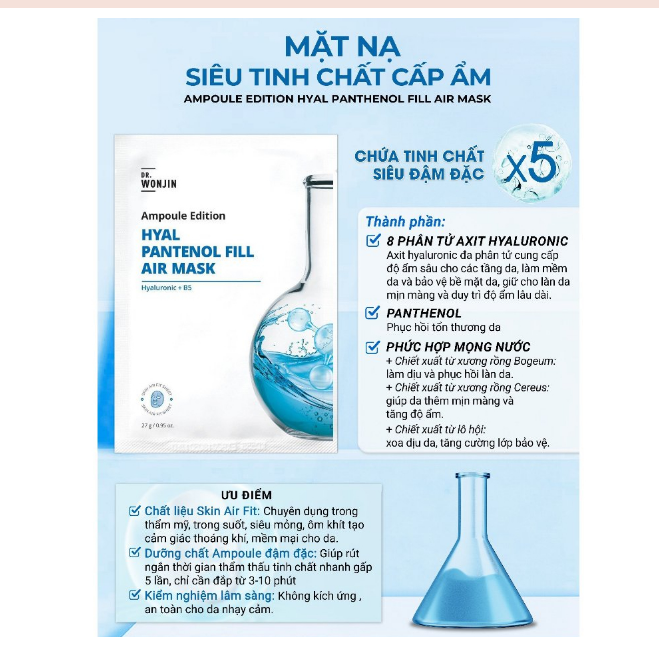 Mặt Nạ Wonjin Cấp Ẩm, Làm Dịu, Cung Cấp Collagen 27g/ 30g