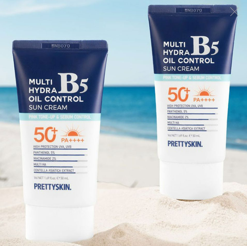 Kem chống nắng kiềm dầu Pretty Skin Multi Hydra B5 Oil Control SPF50+ - XANH ĐẬM