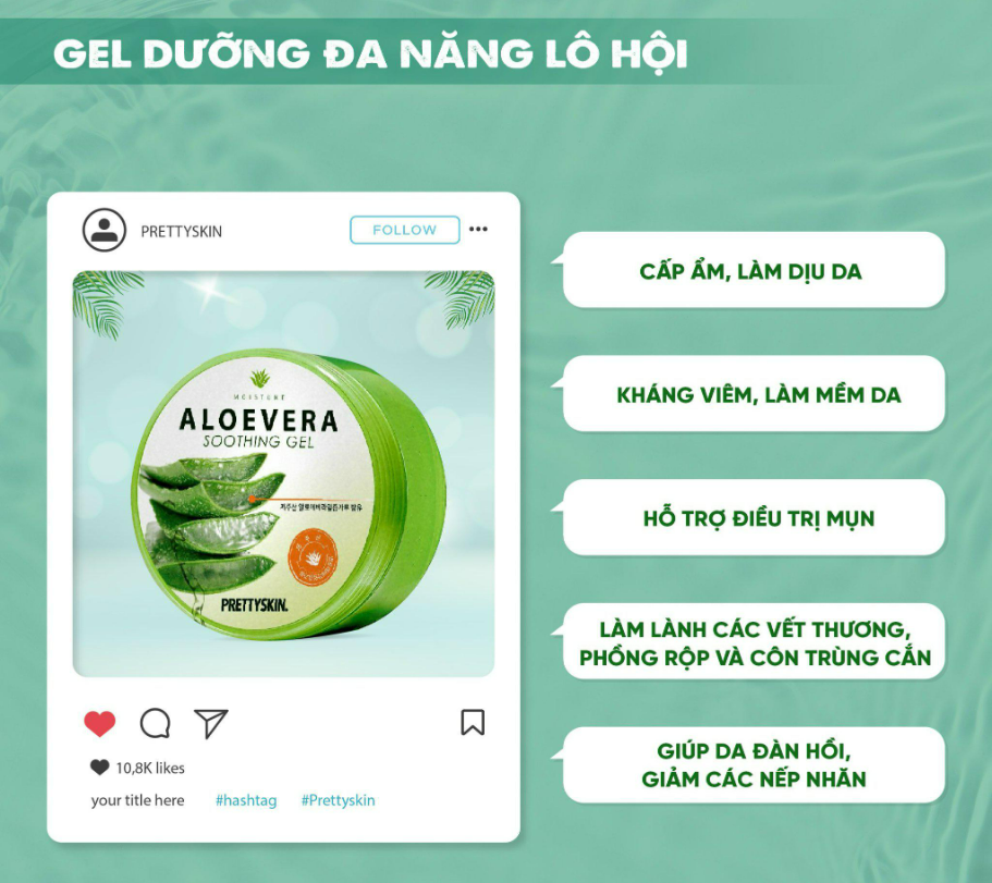 Gel dưỡng đa năng Lô Hội Prettyskin