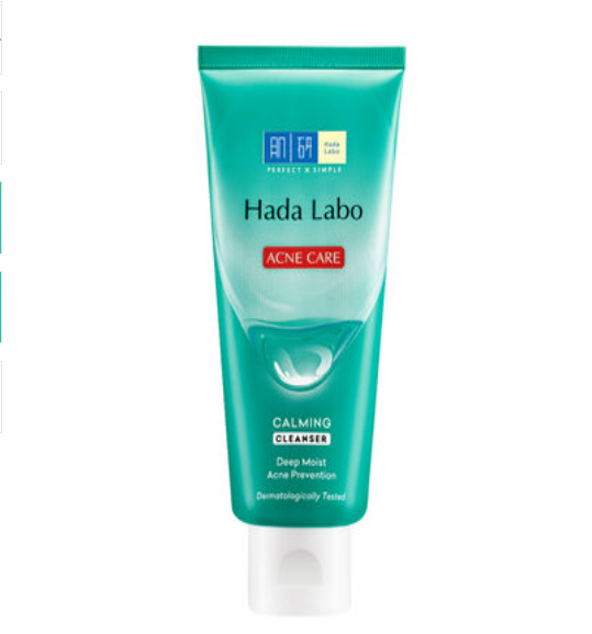 Kem Rửa Mặt Hada Labo Acne Care Calming Cleanser, Sửa Rửa Mặt Cho Da Mụn Và Nhạy Cảm 80g