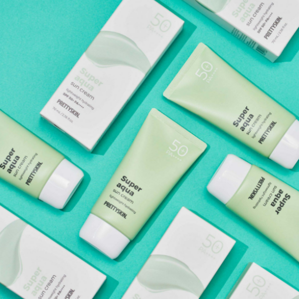 Kem chống nắng Prettyskin Super Aqua , Kem Chống Nắng Cấp Nước Cho Da 70ml