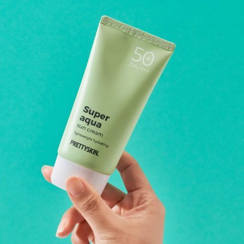 Kem chống nắng Prettyskin Super Aqua , Kem Chống Nắng Cấp Nước Cho Da 70ml