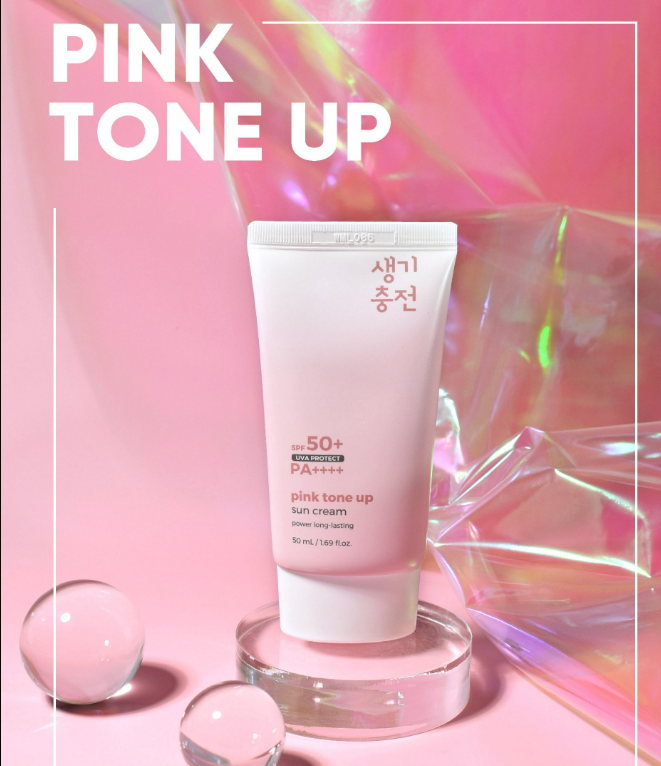 Kem Chống Nắng Nâng Tone Pretty Skin Pink Tone Up Sun Cream SPF50+ PA++++