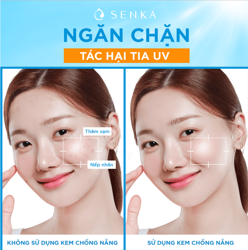 Sữa Chống Nắng Senka Perfect Uv Gentle Milk A, Sữa Chống Nắng Cho Da Nhạy Cảm 40Ml
