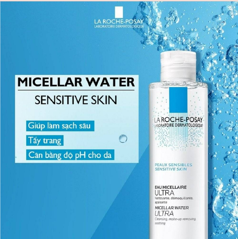 Nước Tẩy Trang La Roche-Posay Micellar Water Ultra Sensitive Skin Nước Tẩy Trang Dành Cho Da Nhạy Cảm 50ml/400ml