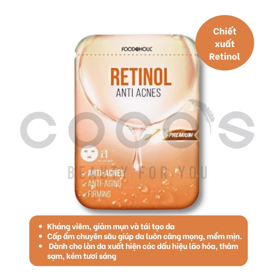 Măt nạ Foodahlic Essential Mask, Mặt Nạ Dưỡng Da, Cấp Ẩm 23g