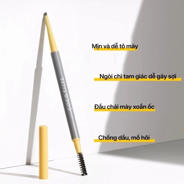 Chì Kẻ Mày 2 Đầu Gẩy Sợi Nhiều Màu Tự Nhiên Lâu Trôi Gogo Tales Cloud Mist