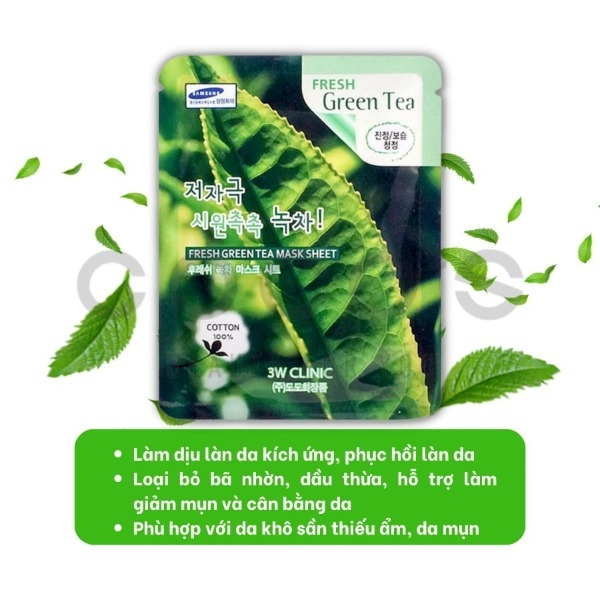 Mặt Nạ 3W CLinic, Mặt Na Dưỡng Ẩm, Dưỡng Da 23g