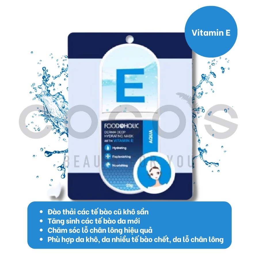 Măt nạ Foodahlic Essential Mask, Mặt Nạ Dưỡng Da, Cấp Ẩm 23g