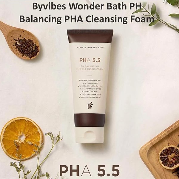 Sữa Rửa Mặt Wonder Bath PHA 5.5 Tạo Bọt Dịu Nhẹ Phù Hợp Với Da Nhạy Cảm 130ml